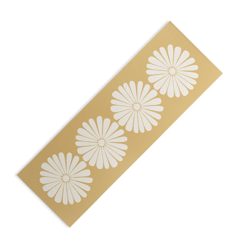 Colour Poems Retro Daisy XXIV Yoga Mat