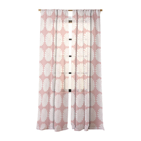 Colour Poems Retro Daisy XXVI Sheer Window Curtain