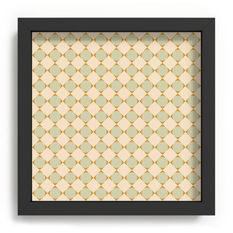 Colour Poems Retro Geometric Pattern III Recessed Framing Square