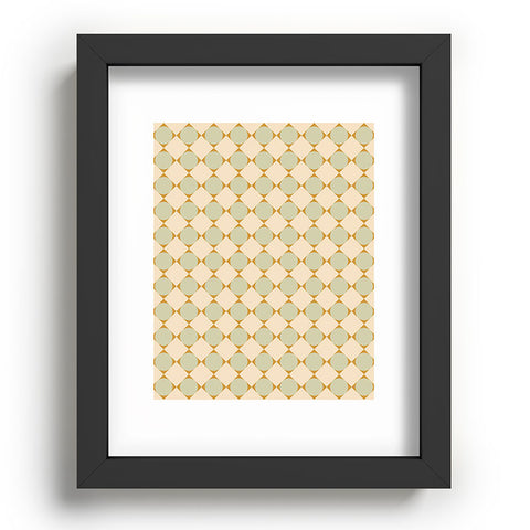 Colour Poems Retro Geometric Pattern III Recessed Framing Rectangle