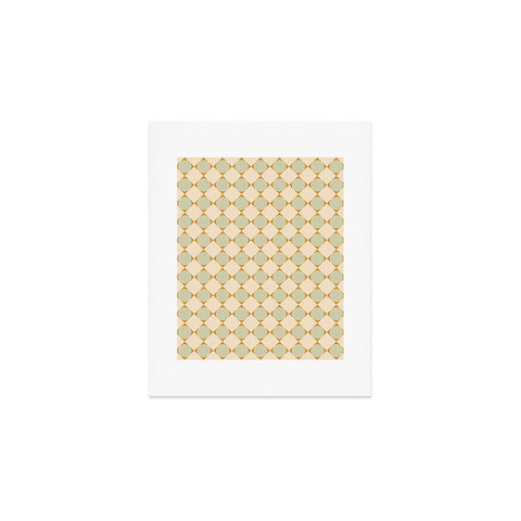 Colour Poems Retro Geometric Pattern III Art Print