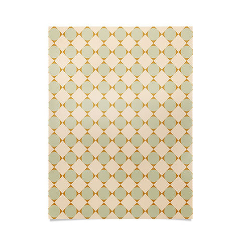 Colour Poems Retro Geometric Pattern III Poster