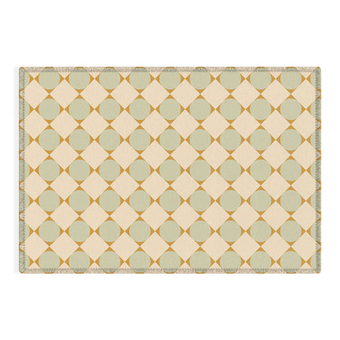 Colour Poems Retro Geometric Pattern III Outdoor Rug
