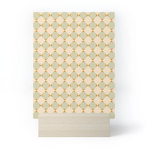 Colour Poems Retro Geometric Pattern III Mini Art Print