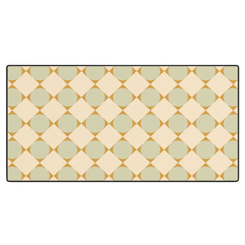 Colour Poems Retro Geometric Pattern III Desk Mat