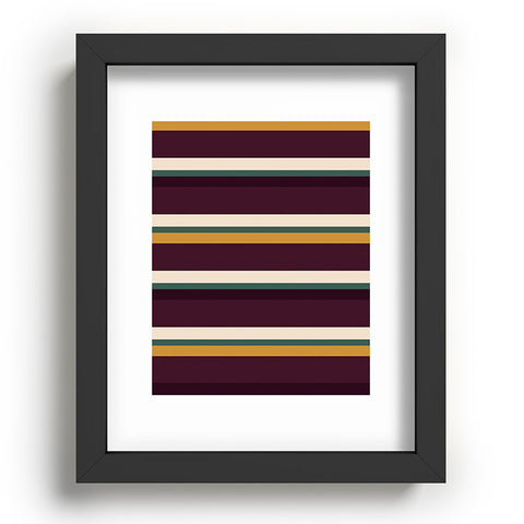 Colour Poems Retro Stripes XII Recessed Framing Rectangle