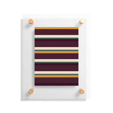 Colour Poems Retro Stripes XII Floating Acrylic Print