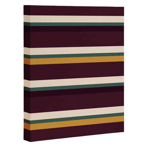 Colour Poems Retro Stripes XII Art Canvas