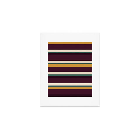 Colour Poems Retro Stripes XII Art Print