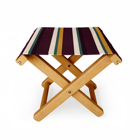 Colour Poems Retro Stripes XII Folding Stool