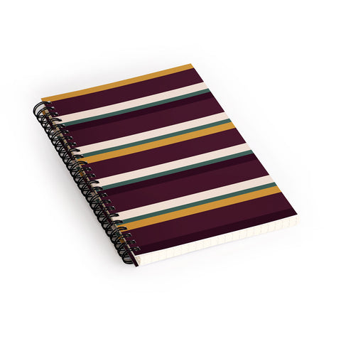 Colour Poems Retro Stripes XII Spiral Notebook
