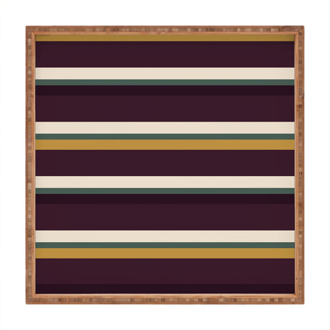 Colour Poems Retro Stripes XII Square Tray
