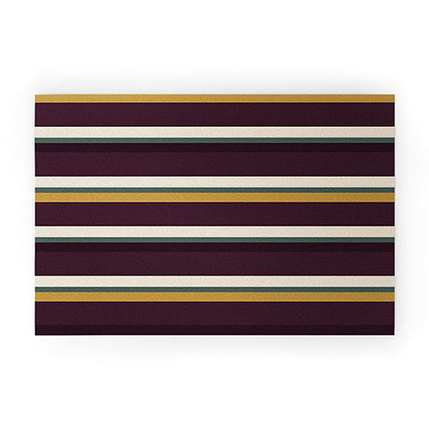 Colour Poems Retro Stripes XII Welcome Mat