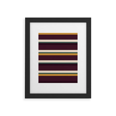 Colour Poems Retro Stripes XII Framed Art Print