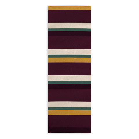 Colour Poems Retro Stripes XII Yoga Towel
