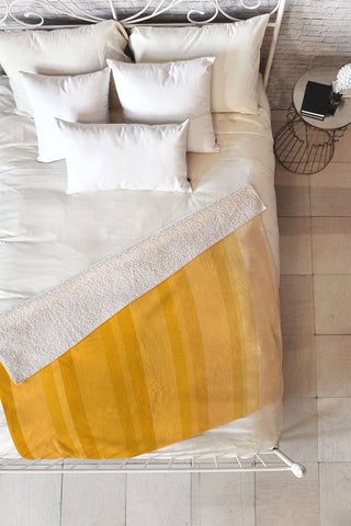 Colour Poems Retro Stripes XIV Fleece Throw Blanket