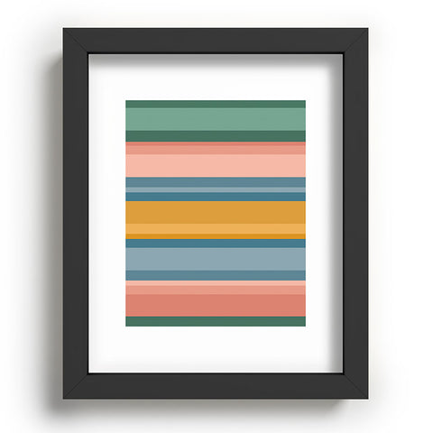 Colour Poems Retro Stripes XVI Recessed Framing Rectangle