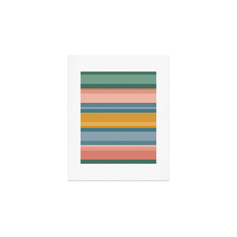 Colour Poems Retro Stripes XVI Art Print