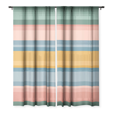 Colour Poems Retro Stripes XVI Sheer Non Repeat