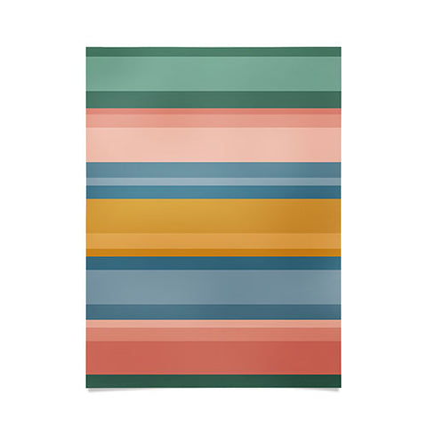 Colour Poems Retro Stripes XVI Poster