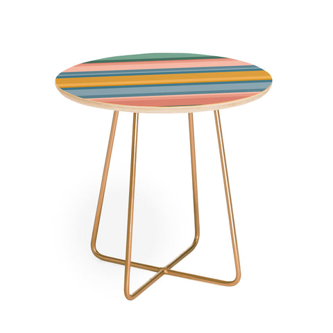 Colour Poems Retro Stripes XVI Round Side Table