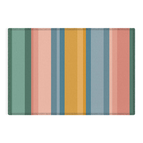 Colour Poems Retro Stripes XVI Outdoor Rug