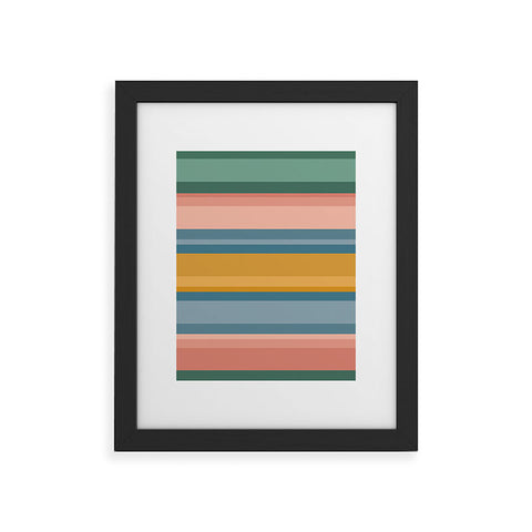 Colour Poems Retro Stripes XVI Framed Art Print
