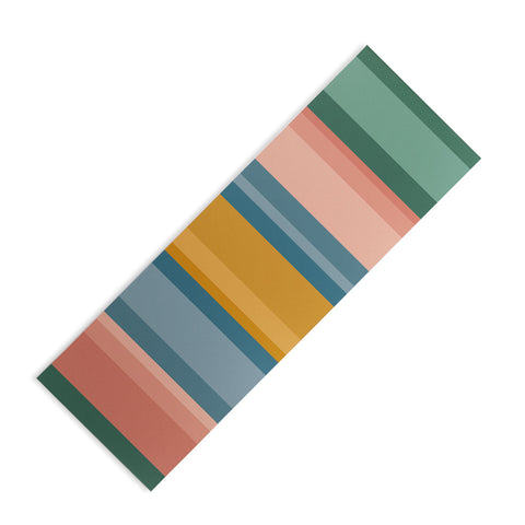 Colour Poems Retro Stripes XVI Yoga Mat
