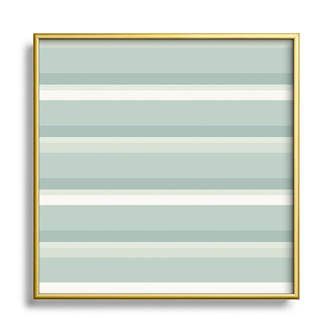 Colour Poems Retro Stripes XXIII Square Metal Framed Art Print