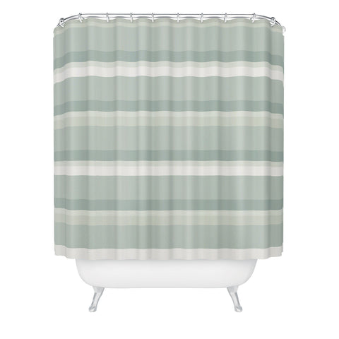 Colour Poems Retro Stripes XXIII Shower Curtain