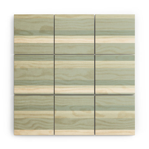 Colour Poems Retro Stripes XXIII Wood Wall Mural