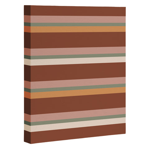 Colour Poems Retro Stripes XXIX Art Canvas