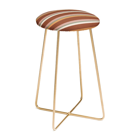 Colour Poems Retro Stripes XXIX Counter Stool