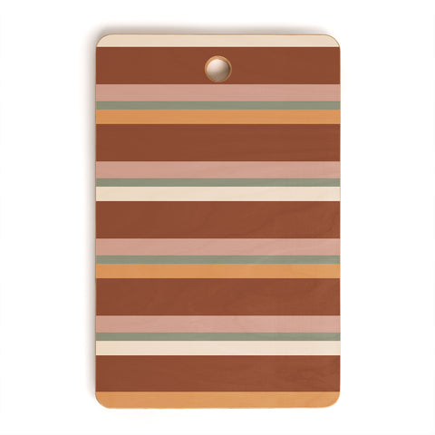 Colour Poems Retro Stripes XXIX Cutting Board Rectangle