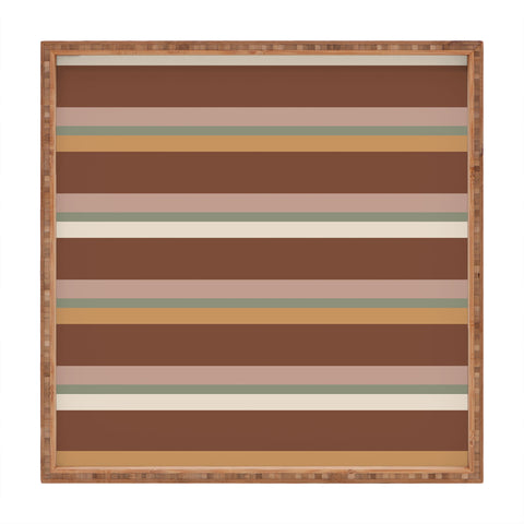 Colour Poems Retro Stripes XXIX Square Tray