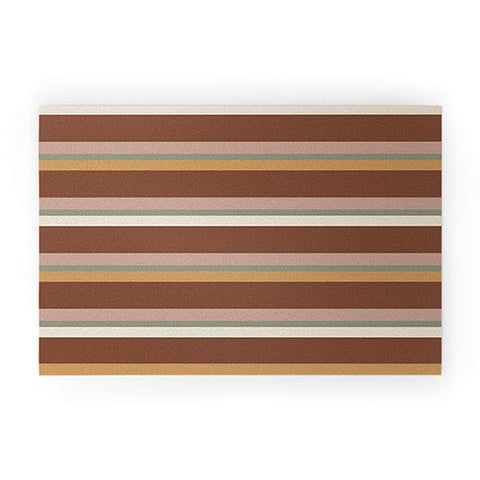 Colour Poems Retro Stripes XXIX Welcome Mat