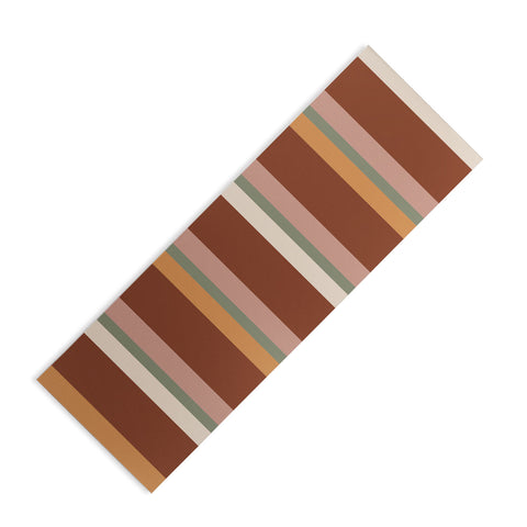 Colour Poems Retro Stripes XXIX Yoga Mat