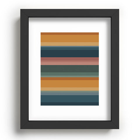 Colour Poems Retro Stripes XXVI Recessed Framing Rectangle
