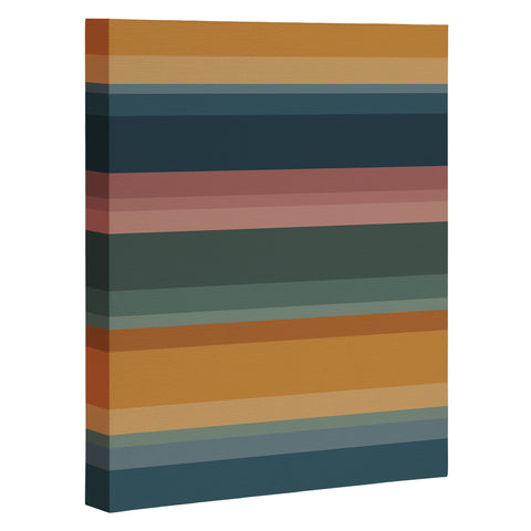 Colour Poems Retro Stripes XXVI Art Canvas