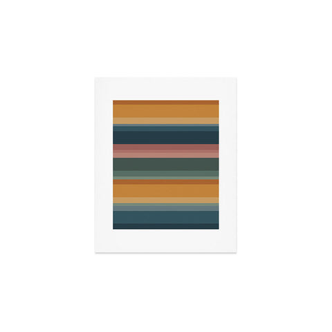 Colour Poems Retro Stripes XXVI Art Print