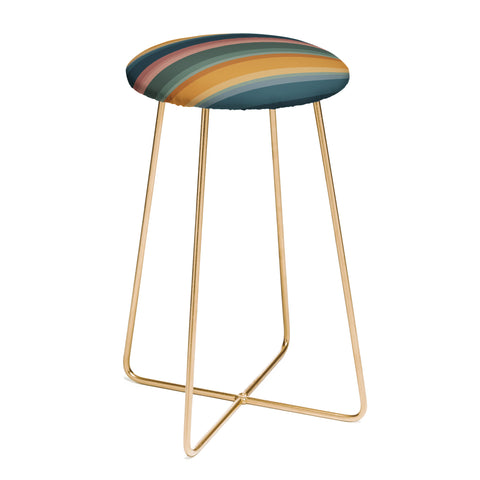 Colour Poems Retro Stripes XXVI Counter Stool