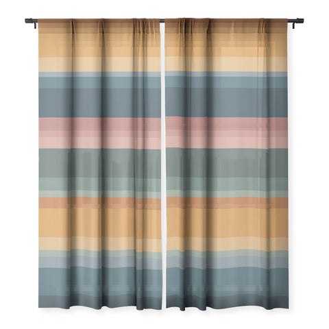 Colour Poems Retro Stripes XXVI Sheer Non Repeat