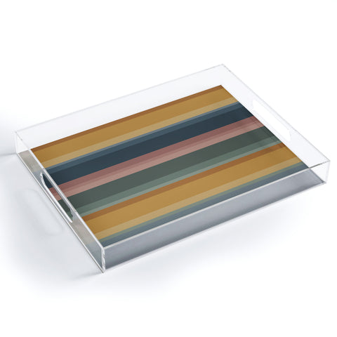 Colour Poems Retro Stripes XXVI Acrylic Tray