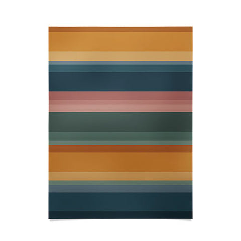 Colour Poems Retro Stripes XXVI Poster