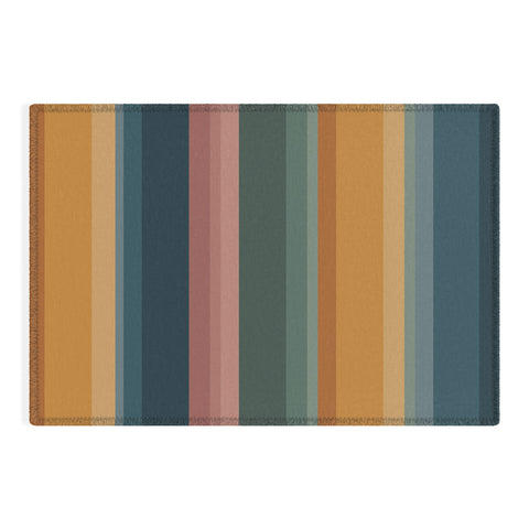 Colour Poems Retro Stripes XXVI Outdoor Rug