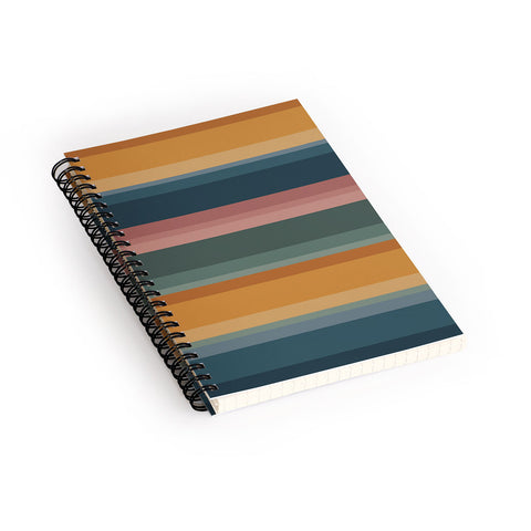 Colour Poems Retro Stripes XXVI Spiral Notebook