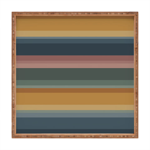 Colour Poems Retro Stripes XXVI Square Tray