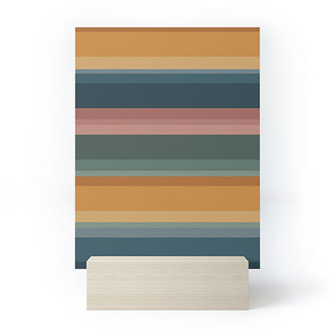 Colour Poems Retro Stripes XXVI Mini Art Print