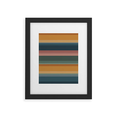 Colour Poems Retro Stripes XXVI Framed Art Print