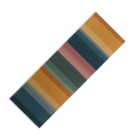Colour Poems Retro Stripes XXVI Yoga Mat